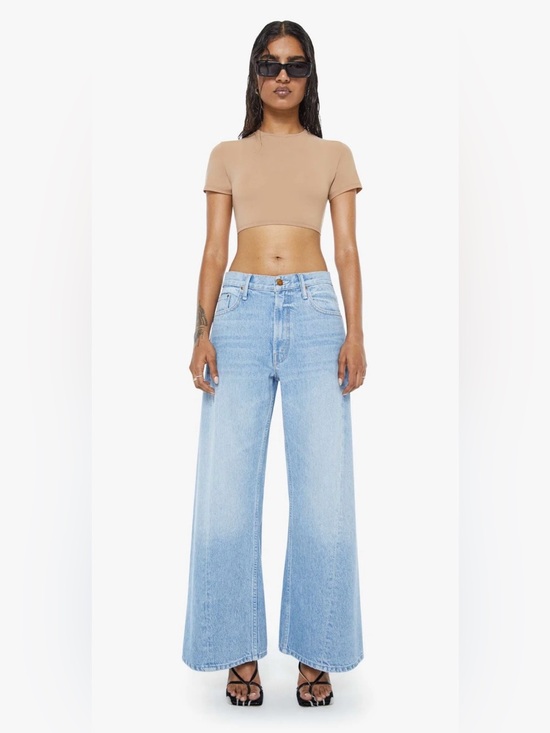 MOTHER Denim - MOTHER Lil Snacks Lemon Twist jeans in color Munchies